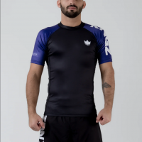 Rashguard Kingz Ranked S/S - černo/modrý