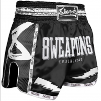 8 WEAPONS Muay Thai trenýrky Black Night 2.0 - černé