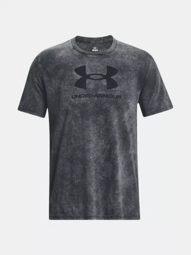 Pánské triko Under Armour UA WASH TONAL SPORTSTYLE SS - černé