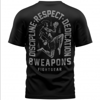 Pánské Muay Thai tričko 8 weapons Tombstone - černé