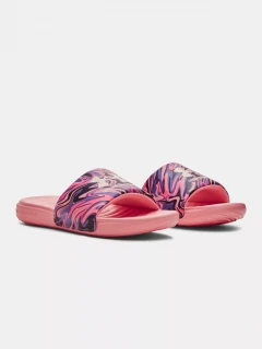 Pantofle UNDER ARMOUR W Ansa Graphic - růžové