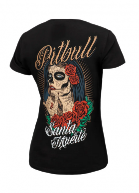 PitBull West Coast Dámské triko Santa Muerte - černé