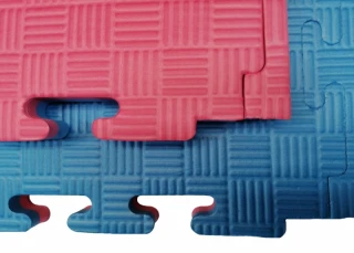 Tatami puzzle 2,5 cm modro-červené II