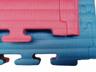 Tatami puzzle 3 cm modro-červené II