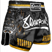 8 WEAPONS Muay Thai trenýrky Samurai 2.0 - gold