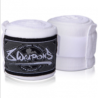 8 Weapons polo-elastická bandáž 5 m - bílé