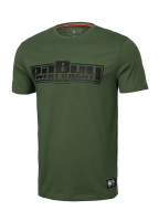 PitBull West Coast Triko Classic Boxing Slim fit - zelené