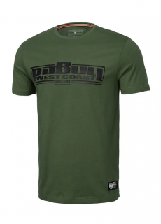 PitBull West Coast Triko Classic Boxing Slim fit - zelené