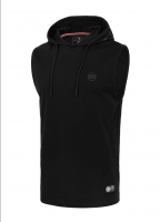 PitBull West Coast Pánské triko s kapucí HILLTOP 210 spandex  - černé