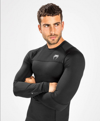 Rashguard VENUM G-Fit Air Dl. rukávem - černý