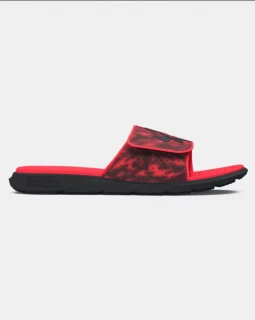 Pantofle UNDER ARMOUR UA Ignite Pro Graphic Strap Slides - černo/červené