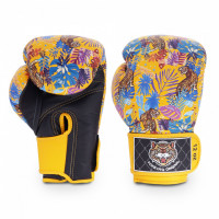 Boxerské rukavice TOP KING Wild Tiger King TKBGWT - žluté