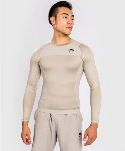 Rashguard VENUM G-Fit Air Dl. rukávem - sand