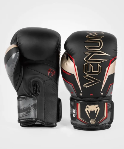 Boxerské rukavice VENUM ELITE EVO - černo/zlato/červené