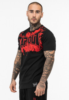 Pánské triko TAPOUT SPLASHED - černé