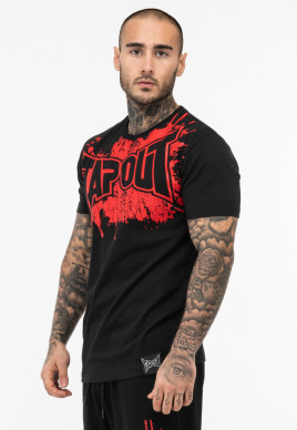 Pánské triko TAPOUT SPLASHED - černé