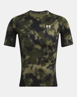 Pánské kompresní triko Under Armour Printed SS - zelené
