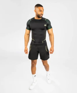 Rashguard VENUM Fusion 2.0 Kr. rukáv - černo/žlutý