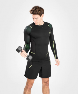 Rashguard VENUM Fusion 2.0 Dl. rukáv - černo/žlutý