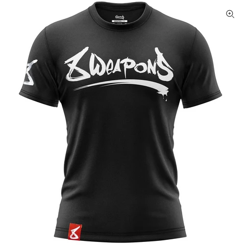 Pánské Muay Thai tričko 8 weapons Unlimited - černé