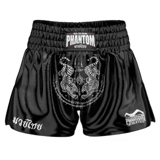 Muay Thai trenýrky PHANTOM sak yant - černé