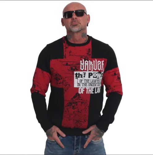 Pánská mikina Yakuza Uncertainity - černo/červená