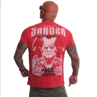 Yakuza Pánské tričko Hate - červené