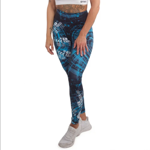 Yakuza Dámské Legíny Electric Rose Slide - černé