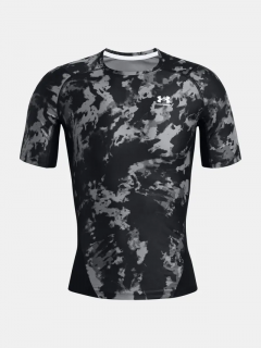 Pánské kompresní triko Under Armour HG IsoChill Prtd SS - černé