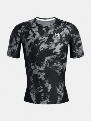 Pánské kompresní triko Under Armour HG IsoChill Prtd SS - černé