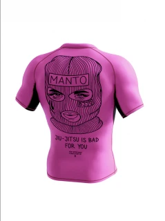 Dámský Rashguard Manto s Kr.rukáv X KTOF BALACLAVA - růžový