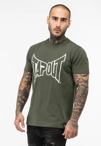 Pánské triko TAPOUT LIFESTYLE BASIC- zelené