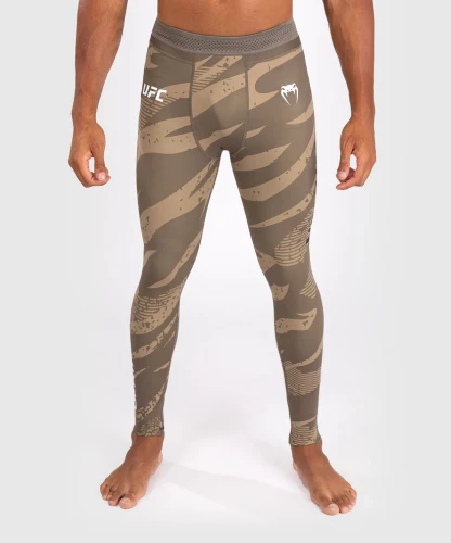 Kompresní legíny UFC Adrenaline by Venum Fight Week Performance - desert Camo