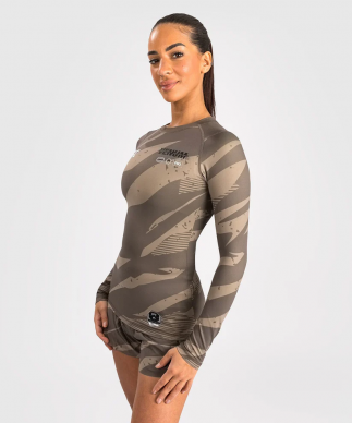Dámský Rashguard VENUM DL. rukáv UFC Adrenaline by Venum Fight Week - desert camo