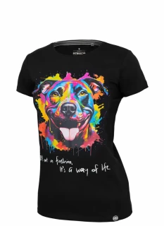 PitBull West Coast Dámské triko Watercolor - černé