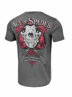 PitBull West Coast Triko Ace Of Spades 190 Denim Washed - šedé