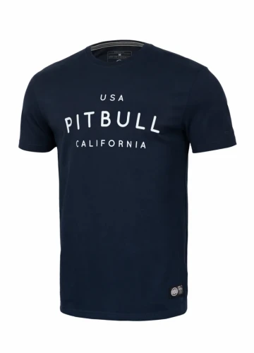 Triko PitBull West Coast USA Cal - tmavě modré