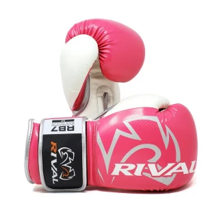 Boxerské rukavice RIVAL RB7 FITNESS PLUS - růžovo bílé