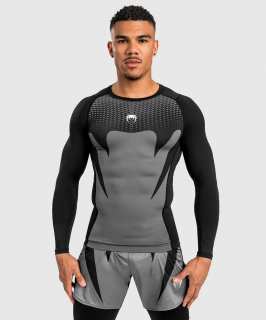 Rashguard VENUM Attack Dl. rukáv - černo/šedý