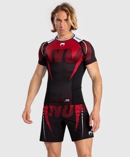 Rashguard VENUM Adrenaline Kr. rukáv - červený