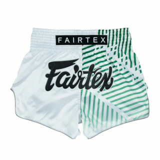Thai šortky Fairtex BS1923 Racer White