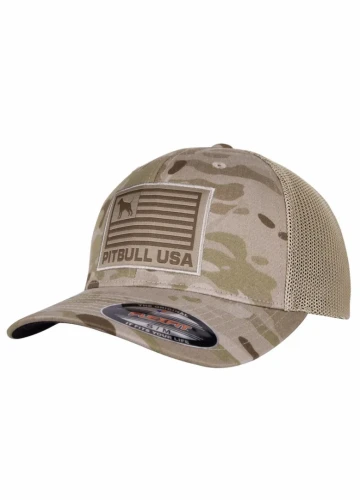 Pánská kšiltovka PitBull West Coast Full Cap USA - camo
