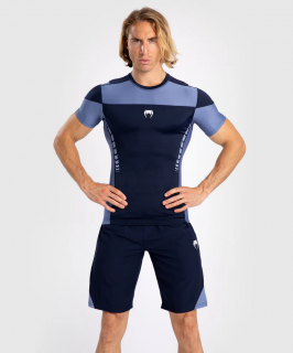 Rashguard VENUM Tempest s Kr. rukávem - tmavě modrý