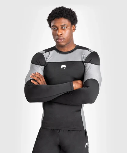 Rashguard VENUM Tempest s Dl. rukávem - černo/šedé