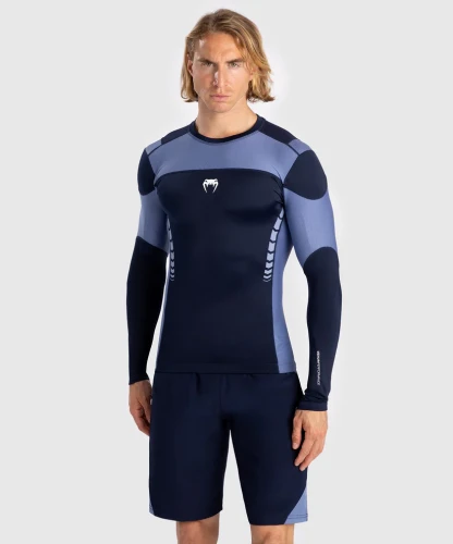 Rashguard VENUM Tempest s Dl. rukávem - tmavě modrý