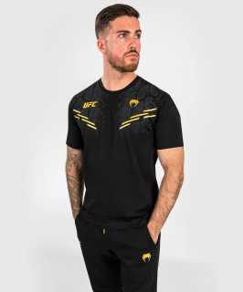 Pánské triko VENUM UFC Adrenaline Replica - černo/zlaté