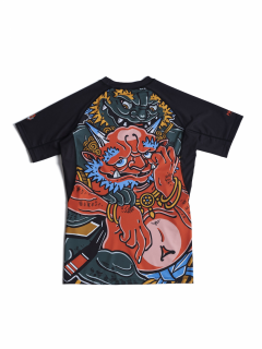 Rashguard Manto s Kr.rukáv x Yauhen Abu ONI - černý
