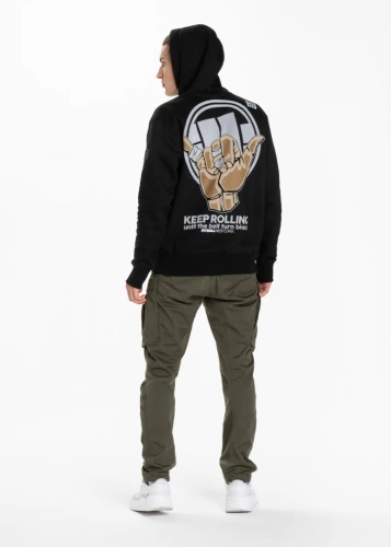 PitBull West Coast Pánská mikina KEEP ROLLING KP - černá