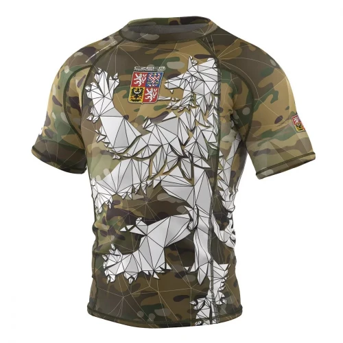 Extreme Hobby Rashguard KR.rukáv ČESKÝ LEV - camo