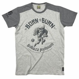 Yakuza Premium Pánské tričko YPS-3703 - šedé